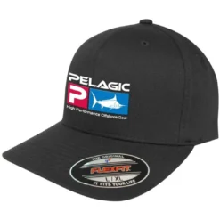 Pelagic Flexfit Deluxe Hat Black