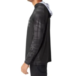 13 Fishing Long Sleeve Hooded Shirt Noire -Vis Kriebels Verkoop 141943NOr 3