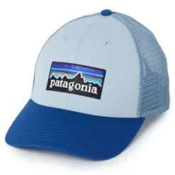 Patagonia P-6 Logo LoPro Trucker Hat Steam Blue