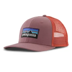 Patagonia P-6 Logo Trucker Hat Evening Mauve