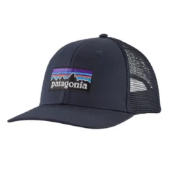 Patagonia P-6 Logo Trucker Hat Navy Blue