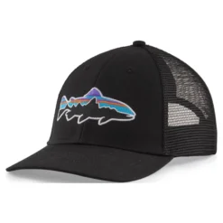 Patagonia Fitz Roy Fish LoPro Trucker Hat Black W/Fitz Roy Trout