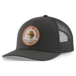 Patagonia Take A Stand Trucker Hat Forge Grey W/Stand For The Waters