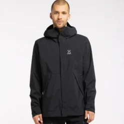 Haglöfs Tjärn Jacket Men True Black -Vis Kriebels Verkoop 6046922C5020r 3