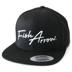 Fish Arrow FA Flat Cap Black