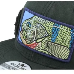 Skillfish Big Perch Patch Vintage Black Ear Flap Snapback -Vis Kriebels Verkoop OB3000714 6