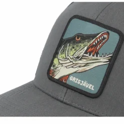 Skillfish Grisjävel Patch Charcoal/Black Trucker -Vis Kriebels Verkoop OB3000733 6